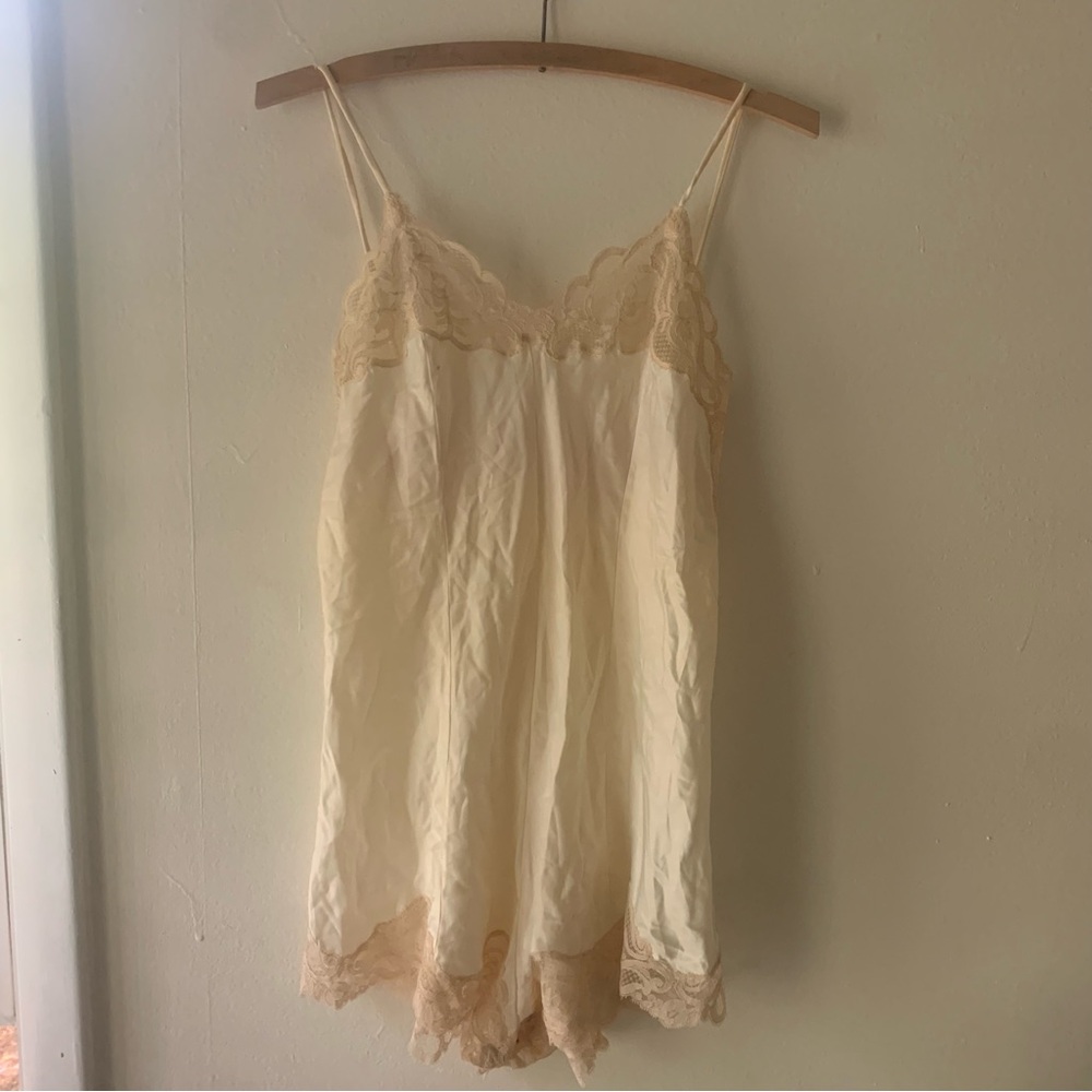 Vintage Lace Romper Slip Lady Lynne